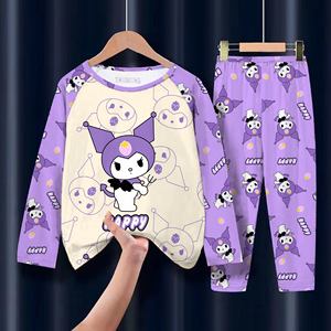 <span class=keywords><strong>Pigiama</strong></span> per Bambine, Set Primaverile e Autunnale in Seta di Latte, Carino e Traspirante, per Bambine di Età Media e Superiore - Product Image 1