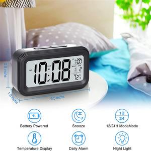 Kỹ thuật số Đồng hồ báo thức LED hiển thị với pin hoạt động ánh sáng ban đêm của trong nhà - Product Image 4