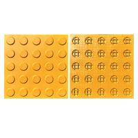 Carrelage Tactile en PVC de Bonne Qualité 250*250mm, Bande Indicatrice Tactile en Plastique pour Aveugles