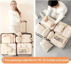 Ensemble de 8 cubes de rangement pour bagages de voyage, prix de gros, ensemble de cubes de rangement pour voyage - Product Image 6