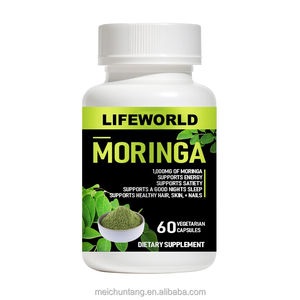 Extrait de graines de <span class=keywords><strong>Moringa</strong></span> pour adultes, poudre pure, antioxydant, santé intestinale, capsules à base de plantes, superaliment, complément alimentaire naturel - Product Image 4