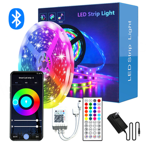 Tira de Luces LED Inteligente para Exteriores, Resistente al Agua, con Cambio de Color Sincronizado con la Música, Control Remoto por Aplicación, 5v 12v 24v RGB, 5 10 20 30 Metros, 100 pies - Product Image 2