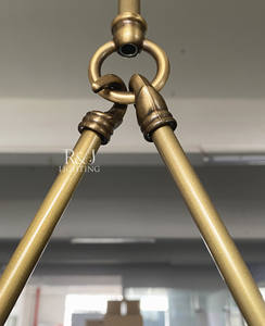 Stile francese sfera di vetro in ottone lampada nordica decorazione per la casa fantasia Bar cucina pranzo luce pendente lampadari luci a sospensione per la casa - Product Image 4