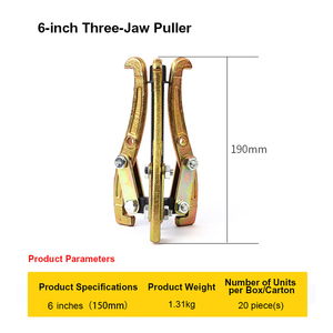 Heavy Duty 45# Steel Adjustable 3-Jaw Gear <b>Puller</b>, Heat Treated Bearing <b>Puller</b> Tool for Automotive & Mechanical Repair - Product Image 3