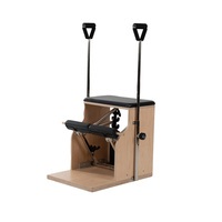 Chaise de Pilates Wanda professionnelle en bois d'érable/okoumé, équipement de fitness et d'entraînement de yoga, machine portable et stable pour Pilates