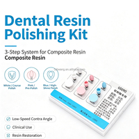 Kit de Pulido Dental para Compuestos: Blanco Grueso, Rosa Pre-Pulido, Azul de Alto Brillo para Resina Curada y Acabado de Esmalte