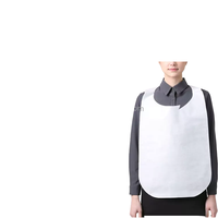 Kit de bavoirs jetables imperméables en PE pour adultes, tabliers non tissés pour usage en restaurant