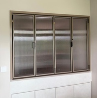 Ventana Plegable Horizontal de Aluminio de Apertura Máxima para Construcción de Terrazas Acristaladas, Directo de Fábrica HUACAI