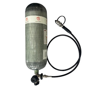 Bouteilles en matériau composite de fibre de carbone Ayon Wholesale 300 bars 6,8 L pour SCBA, certifiées pour la lutte contre les incendies, sans valve - Product Image 2