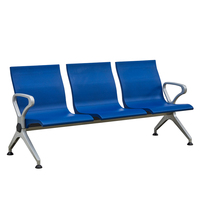 Chaise d'attente confortable en PU avec dossier inclinable, écologique et durable, pour aéroport, gare, arrêt de bus, salon, centre commercial