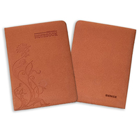 Carnet de notes professionnel personnalisé au design unique, luxueux, en cuir souple gaufré épais, écologique, avec un beau carton
