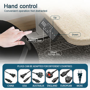 Singolo motore elettrico scrivania regolabile in altezza con un nuovo Design da scrivania da ufficio moderno bianco scrivania - Product Image 4