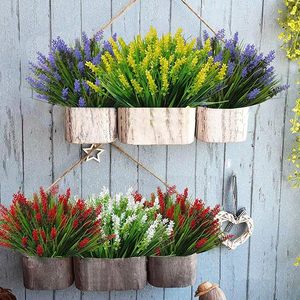 Ramillete de 7 Trigos Simulados de 35 cm, Flor Artificial de Plástico de Alta Simulación para Decoración del Hogar y Jardín - Product Image 3