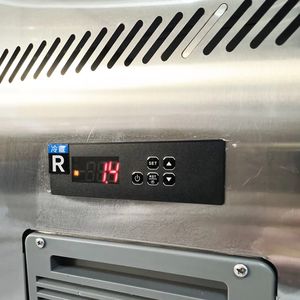 상업 공장 직매 유리 탑 준비 테이블 냉장고 냉동고 피자 샐러드 바 샌드위치 카운터 디스플레이 냉장 냉장고 - Product Image 4