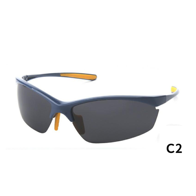 High End UV400 TAC Lens Polarized Sports Sunglasses White Red Half Rim Wholesale MTB Outdoor Bike Running Cycling