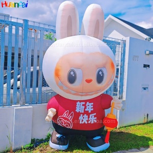 Cartoon Character Costume <strong>Inflatable</strong> Lovely <strong>Mascot</strong> Dresses Unisex for Kids Birthday Party Labubu Plush Doll Walking <strong>Mascot</strong>