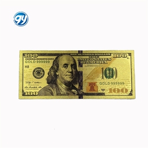 Banconota Personalizzata <span class=keywords><strong>da</strong></span> 100 <span class=keywords><strong>Dollari</strong></span> USA in Oro 24k Placcato - Product Image 1