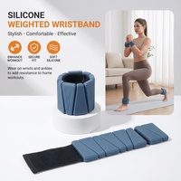 Pesi Regolabili in Silicone per Polsi e Caviglie 0.5-2LB, Braccialetti Ponderati Antiscivolo a Triangolo Staccabili per Camminata, Pilates ed Esercizio Fisico