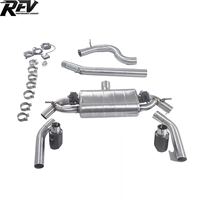 Silencieux d'échappement REV Catback pour Audi A3 2.0T Quattro 2014~2023, système d'échappement à valve électrique pour voiture, fabriqué en tuyau SUS304