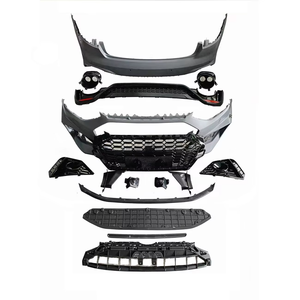 Kit de pare-chocs avant et arrière pour <span class=keywords><strong>Audi</strong></span> A4 S4 B9.5 2020-2024, style RS4, kit carrosserie complet avec diffuseur et calandre. - Product Image 2