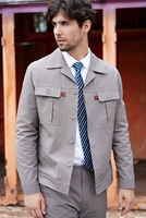 Ensemble de vêtements de travail respirant à manches longues, extensible dans 4 directions, veste et pantalon en polyester et coton, uniforme d'atelier industriel