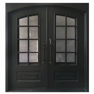 Griglia bella porta oscillante forgiato recinzione cancello principale <span class=keywords><strong>50</strong></span> set acciaio di sicurezza metallo nero su misura cancello in ferro battuto