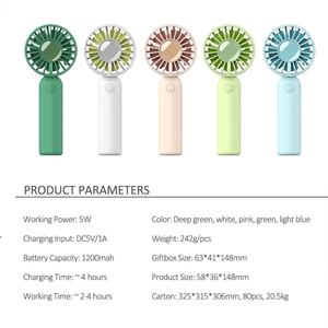 2025 Sản Phẩm Mới Đa Đầy Màu Sắc Nhỏ Mini Fan S USB Có Thể Sạc Lại Tay Cầm Tay Quạt Mô-đun Chất Liệu ABS + Linh Kiện Điện Tử - Product Image 6