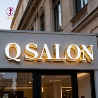 Enseigne lumineuse LED extérieure de luxe pour nom de magasin, logo de marque, signalétique publicitaire pour devanture de boutique