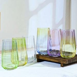 Glas-Trinkgefäße Deutschland EPR-Verpackt Kundenspezifische Farbe Meistverkauftes Großhandels-Kristall-Wasser-Tee-Glas - Product Image 3