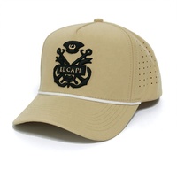 Gorras de 5 Paneles con Bordado Personalizado al por Mayor, de Alta Calidad, Impermeables, de Secado Rápido, de Poliéster, para Deportes, Golf y Béisbol
