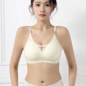 Sujetador con forma de W, suave, antideslizante, sin costuras, con malla, fino, transpirable, push-up, sin aros, sin espalda, con tirantes ajustables - Product Image 3