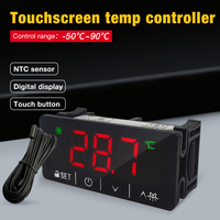 En gros Thermostat numérique écran tactile régulateur de température régulateur de température capteur NTC relais brassage incubateur