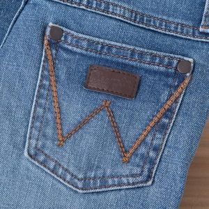 Wangsheng Boys' Vintage Slim Fit Mid Waist Medium Wash Straight-leg Denim <strong>Jean</strong> Spandex/Cotton Embossed Other Technics Model - Product Image 6