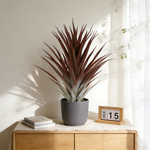 Ananas artificiel Dream Castle, bonsaï de 70 cm, plante décorative d'intérieur en plastique, plante en pot Agave - Product Image 3