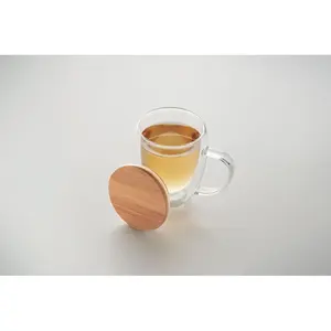 Tazza in vetro borosilicato TIROL, merchandising sostenibile - Product Image 1