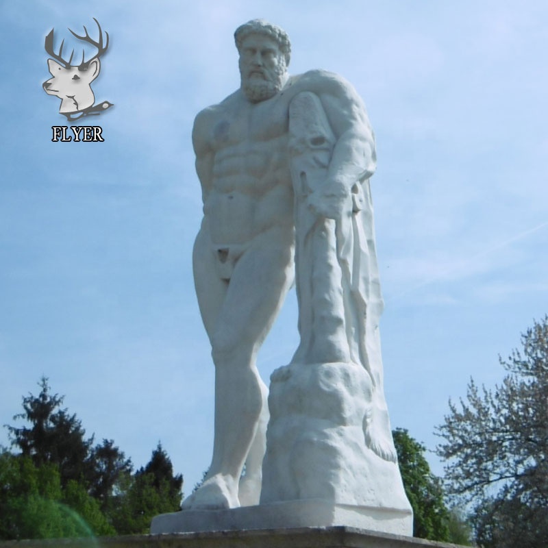 Life-size Farnese HERCULES Marble Statue - Durable & Elegant