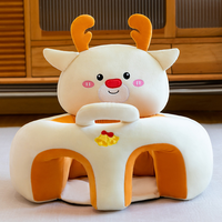 Canapé pour bébé, adorable canapé-lion pour bébé avec dossier, sécurité, mousse antidérapante, chaise longue pour tout-petit, pour salon, chambre à coucher
