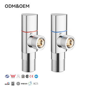 Nhà máy OEM giá thương mại 1/2 góc dừng van nước đa chức năng phòng tắm 90 độ Brass Chrome kết thúc Cartridge gốm - Product Image 1