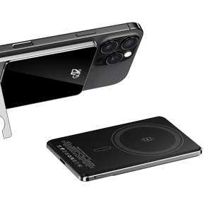 Batterie externe magnétique portable ultra-mince en alliage d'aluminium PD20W 10000mAh avec logo personnalisé, batterie externe magnétique 5000mAh - Product Image 1