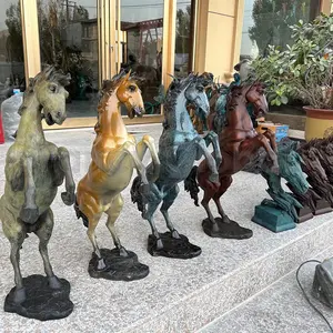 High Quality Small Size Horse Bronze Animal Statue Sculpture Metal Crafts For Home Decoration