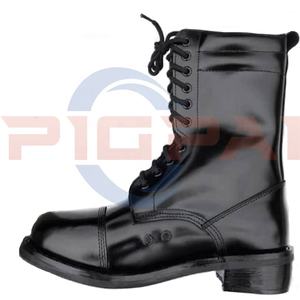 <span class=keywords><strong>Goodyear</strong></span> Bottes de parade en cuir noir Welted pour hommes British Ammo BDF Drill - Product Image 3