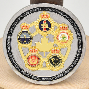 Moneda Conmemorativa Personalizada al por Mayor del 10º Aniversario de Canadá, de Doble Cara, Esmaltada, de Aleación de Zinc - Product Image 2