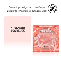 Nouvelle poudre de réglage de contrôle de l'huile maquillage compact crème de fixation mate imperméable longue durée poudre pressée de marque privée