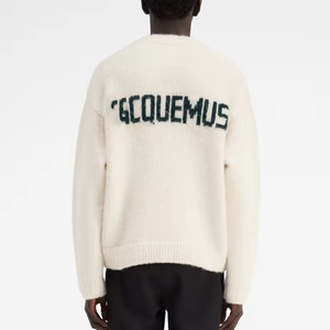 <span class=keywords><strong>Pull</strong></span>-Over Homme <span class=keywords><strong>en</strong></span> <span class=keywords><strong>Laine</strong></span> <span class=keywords><strong>Alpaga</strong></span> Tricoté Brossé Luxe Jacquard Contrastant Lettré, Conception Personnalisée pour Fabricant de Mailles - Product Image 4