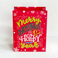 Sacs en papier de Noël personnalisés pour cadeaux Grands sacs en papier promotionnels Sac en papier imprimé écologique pour la nourriture