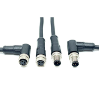 Connecteur étanche fileté mâle en cuivre M8 DIN pour montage sur panneau PCB, 3 ou 4 broches, blindé, 50A