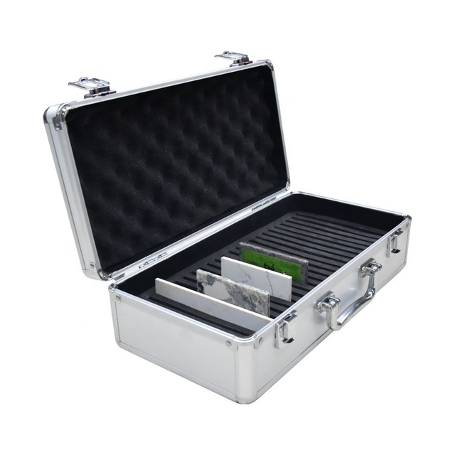 Wholesale Specimen Carry Case Ceramics Marble Stone and Granite Sample Suitcase for Quartz Sample Case Tile Aluminum Display Box
