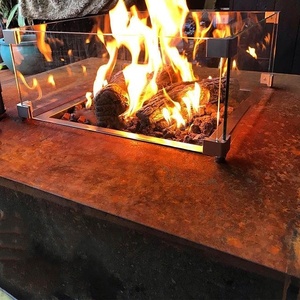Foyer portatif rectangulaire à <span class=keywords><strong>Propane</strong></span>, <span class=keywords><strong>gaz</strong></span> naturel, extérieur en métal - Product Image 3