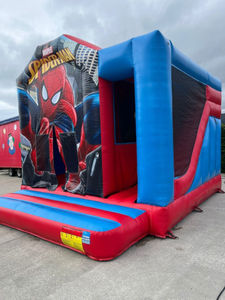 Château gonflable Spider-Man personnalisé avec toboggan pour enfants Château Spider-Man extérieur avec souffleur - Product Image 6