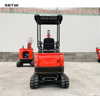Mini pelle 1.6 1 tonne 2 2.5 3 tonnes CE EPA ferme usage domestique pelle sur chenilles pelle compacte Mini ensacheuse moteur diesel personnalisé